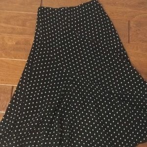Polkadot long skirt